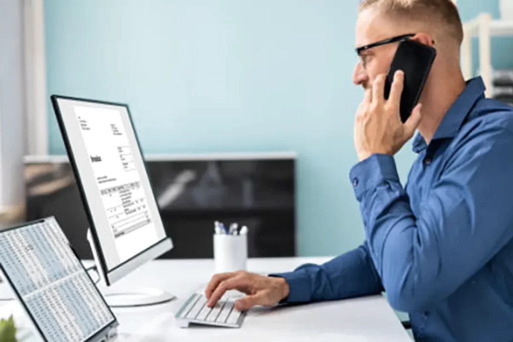 Revenue cycle team validating billing data during migration