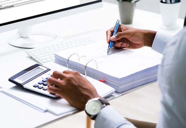 Behavioral health office billing specialist at work