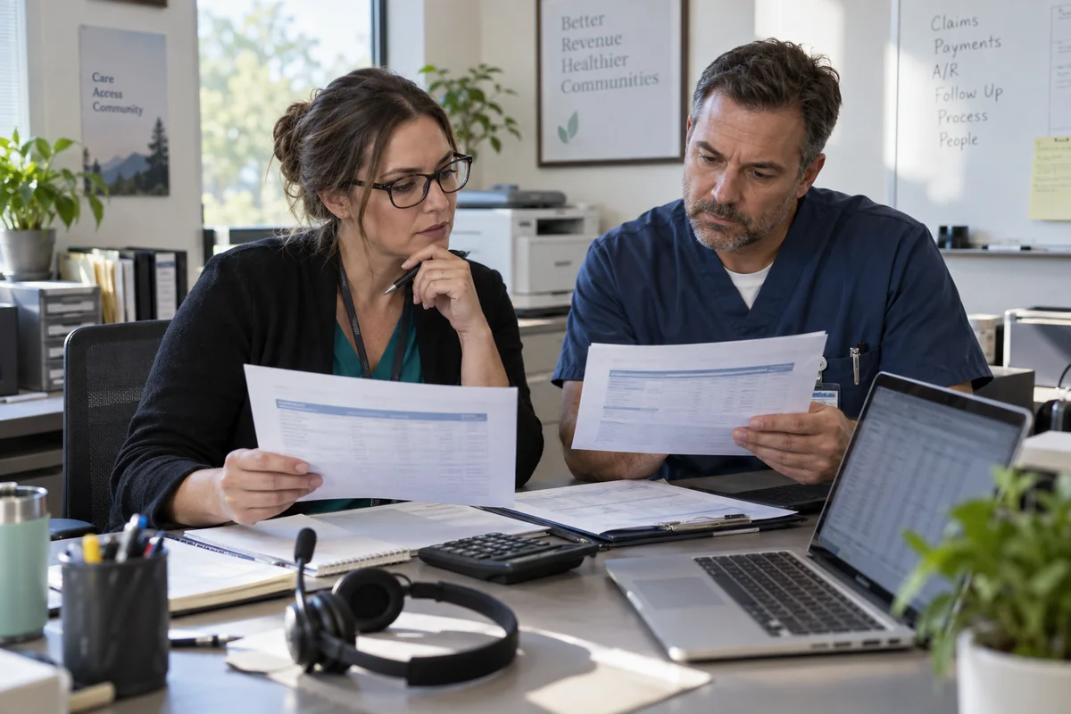 Medical practice leaders comparing medical billing software pricing proposals